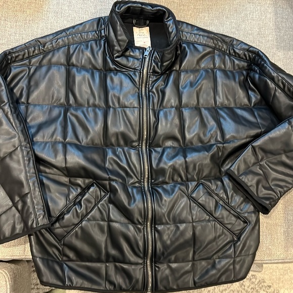 Free People Vegan Leather Jacket - Picture 1 of 6